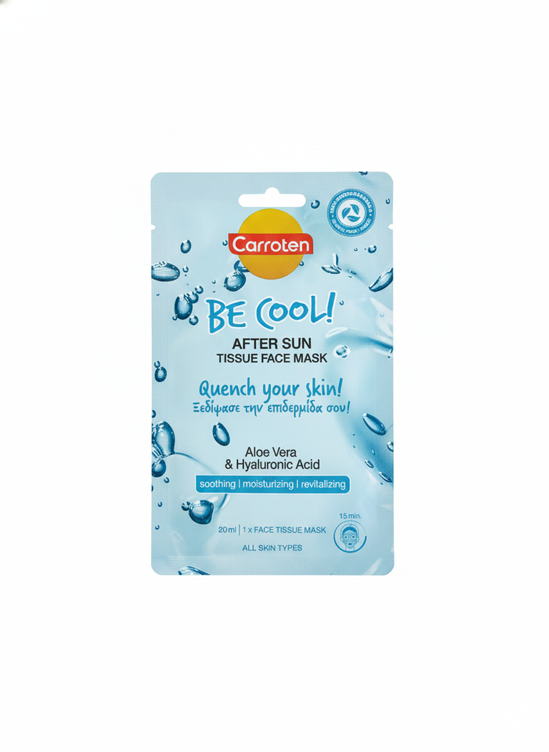 AFTER SUN TISSUE FACE MASK – Carroten Australia
